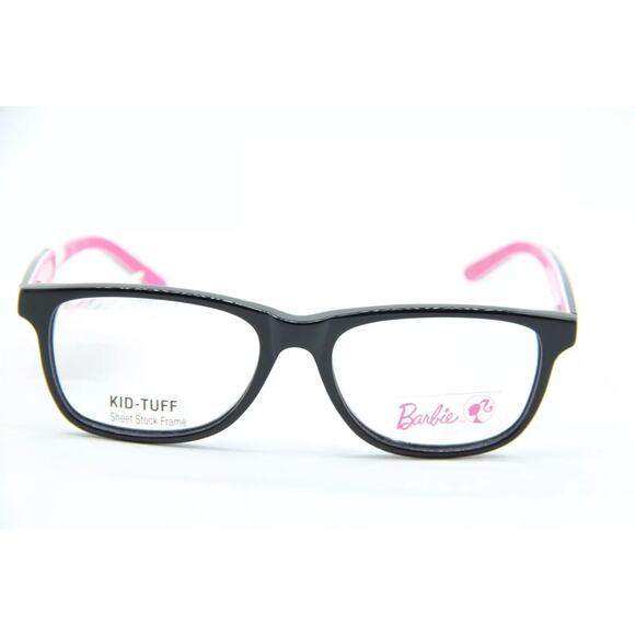 BARBIE GROOVY BLACK AND PINK WITH CRYSTALS EYEGLASSES 49-15-130 - Picture 2 of 3